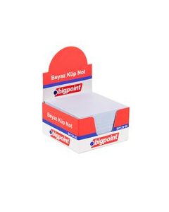 Bigpoint Küp Notluk Beyaz 8x8cm