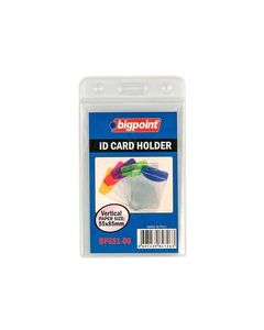 Bigpoint Korumalı Kart Poşeti Dikey Şeffaf 55x85mm