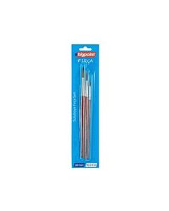 Bigpoint 145 Serisi Yuvarlak Fırça Seti 2-6-10 3'lü Blister