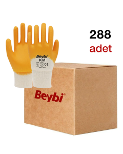 Beybi Kn1 Pamuk Astarlı Nitril Eldiven 1 Koli (288 Adet)