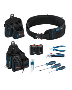 Bosch Profesyonel El Aleti Seti 6 Parca + Çanta ve Kemer Seti 1600A02H5C