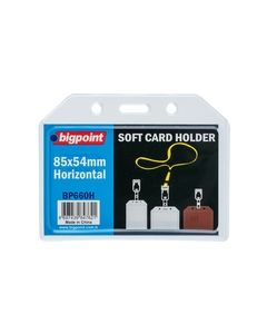 Bigpoint Kart Kabı Yatay Şeffaf 85x54mm