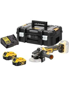 Dewalt 18V 5Ah Kömürsüz 125mm Taşlama Makinesi