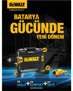 Dewalt DCD805NT Kit (1x DCD805NT)+(1x Power Stack Akü)+(1x Şarj Cihazı)