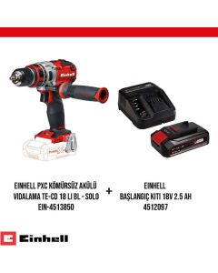 Einhell PXC Kömürsüz Akülü Vidalama ve Başlangıç Kiti Seti