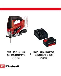 Einhell TC-JS 18 Li Dekupaj Testere ve X-Change PXC Başlangıç Kiti Seti