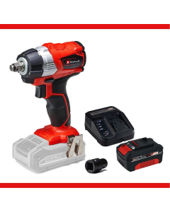 Einhell TE-CW 18Li BL Brushless - Solo, Kömürsüz Akülü Darbeli Somun Sıkma ve 18V 4,0 Ah PXC Starter Kit (Başlangıç Seti)