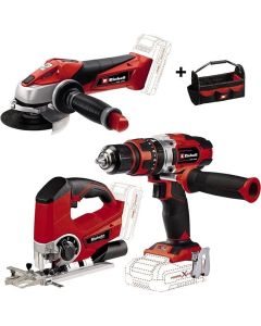 Einhell TE-TK 18 Li AG+CD+JS Çift Akülü Combo Set
