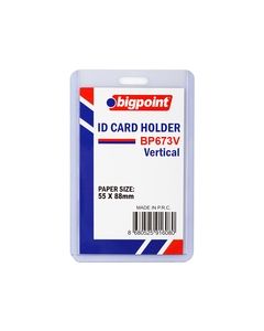 Bigpoint Kart Kabı Dikey Şeffaf 55x88mm