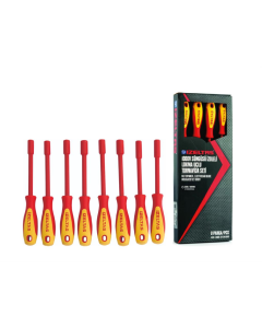 İZELTAŞ 1000V Süngüsü İzoleli Lokma Uçlu Tornavida Seti 8 Parça VDE