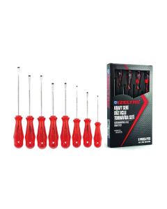 İzeltaş Kraft Seri Düz Uçlu Tornavida Seti 8 parça