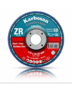 Karbosan 115mm 80Kum ZR Comfort Line Flap Disk