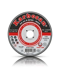 Karbosan 115x1.0x22.23 AA54RBF80 İnce İnox Kesme Diski