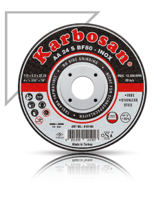Karbosan 115x2.5x22.23 AA24SBF80 İnox Kesme Diski Düz