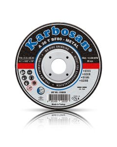 Karbosan 115x3.0x22.23 A36TBF80 Metal Kesme Diski Düz