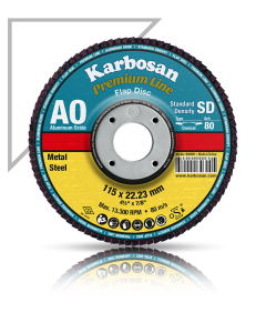 Karbosan Alüminyum Oksit Flap Disk 125 x 22.23
