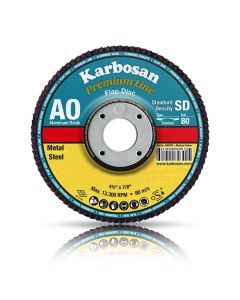 Karbosan 180mm 80Kum AO Premium Line Flap Disk