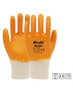 Beybi Kn2+ Tam Nitril Kaplı Pamuk Eldiven