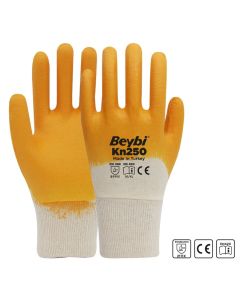 Beybi Kn250 (EL-250) Pamuk Astarlı Nitril Eldiven