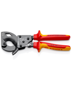 Knipex 9536250 Cırcır Mekanizmalı Kablo Makası