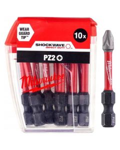 Milwaukee PZ2 50mm 10lu Paket Bits Uç Shockwave
