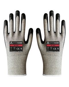 Activehand NT541 GR/SY Nitril Köpük Kaplamalı Eldiven HPPE Kesilmeye Dirençli İplik