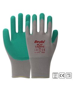 Beybi PL 17 Legend Yüksek Kaliteli Polyester Örme Lateks Kaplı Eldiven