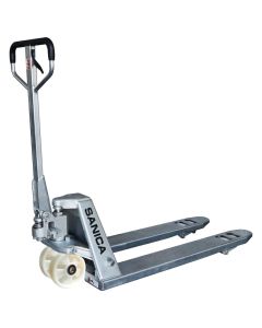 Sanica 3000kg Kapasiteli 1150mm Polyamid Tekerlekli Manuel Galvaniz Transpalet