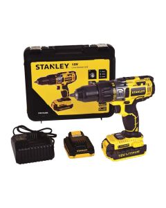 Stanley STDC18LHBK 18V 2.0Ah Li-ion Çift Akülü Profesyonel Darbeli Matkap