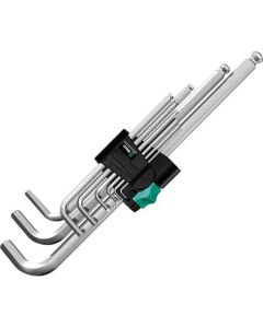 Wera 3950/9 Hex-Plus 9 Parça Paslanmaz L-Anahtar Seti