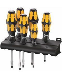 WERA 932/6 Tornavida Seti darbe uçlu 6 parçalı düz/PZ